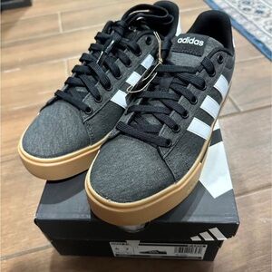 Adidas Men's/Womens Gray and White Sneakers with Tan Sole